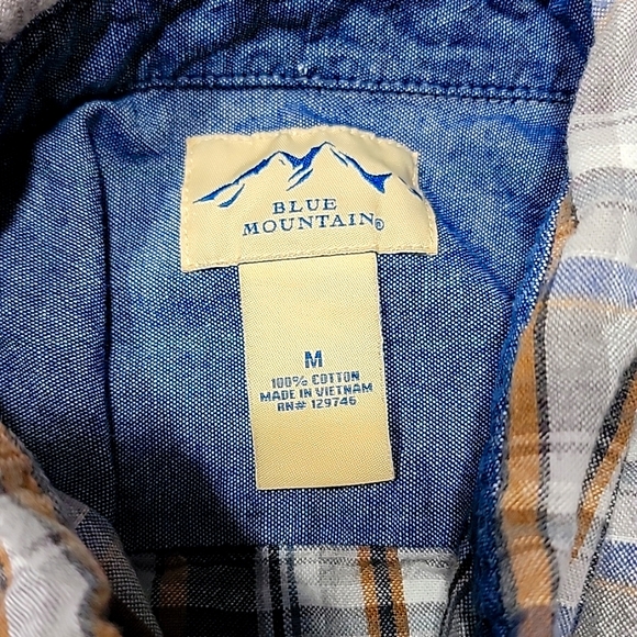 Blue Mountain Shirts Mens Flannel Blue Mountain Size Medium Poshmark